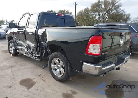 2019 Ram 1500 Big Horn/Lone Star 4X4 6'4 Box z USA, uszkodzony, nr VIN 1C6SRFBT9KN657255